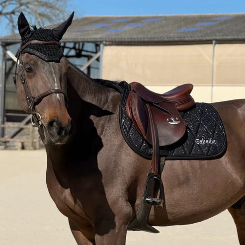 Tapis Glitter CABALLIA noir