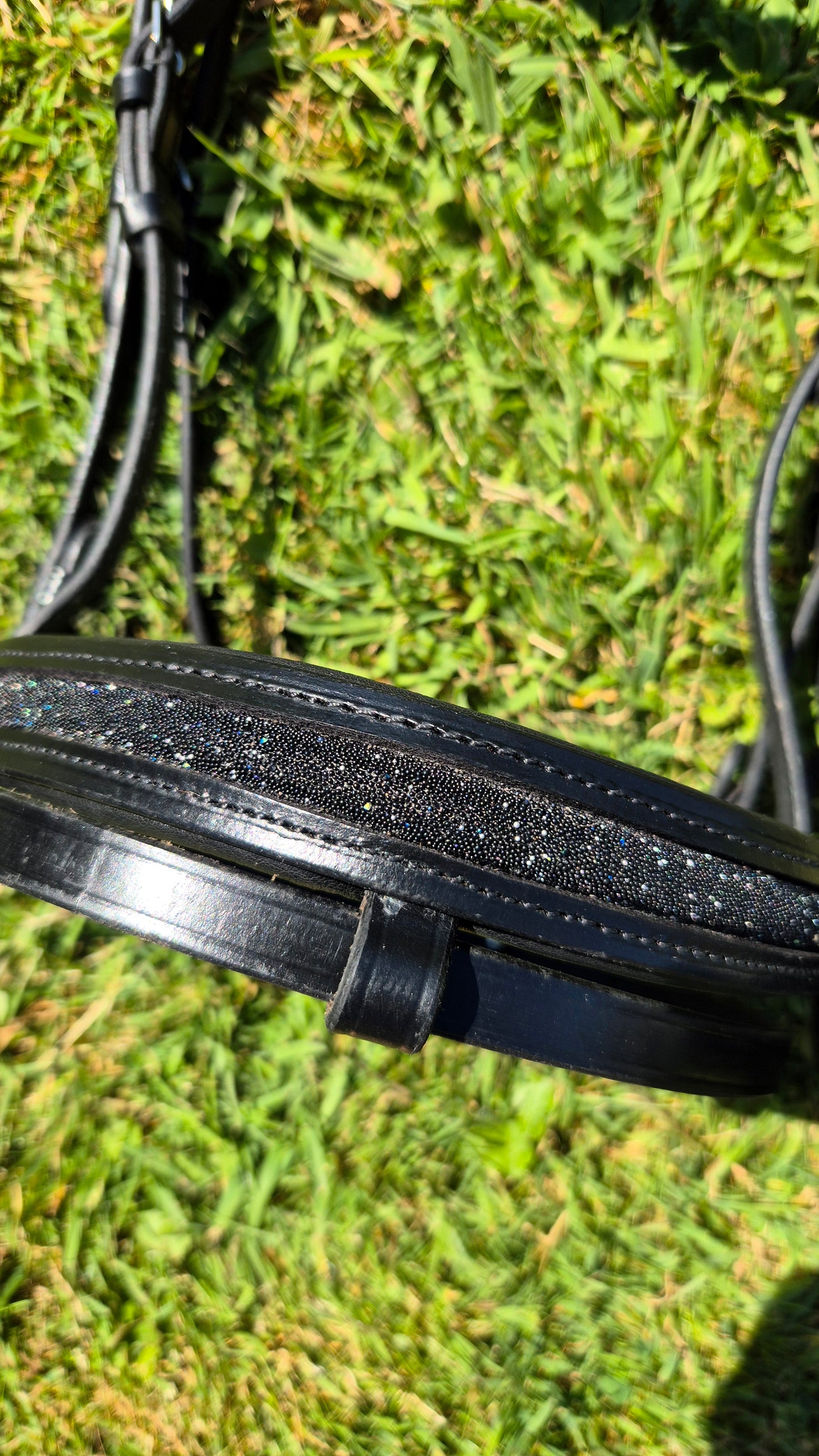 Bridon + rênes Sparkle CABALLIA noir
