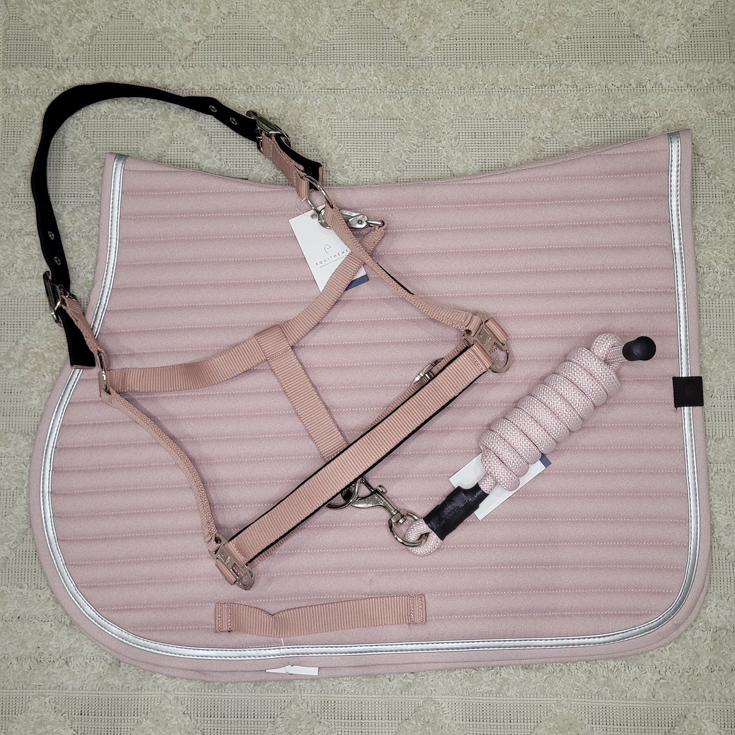 Longe EQUITHEME Spring rose clair