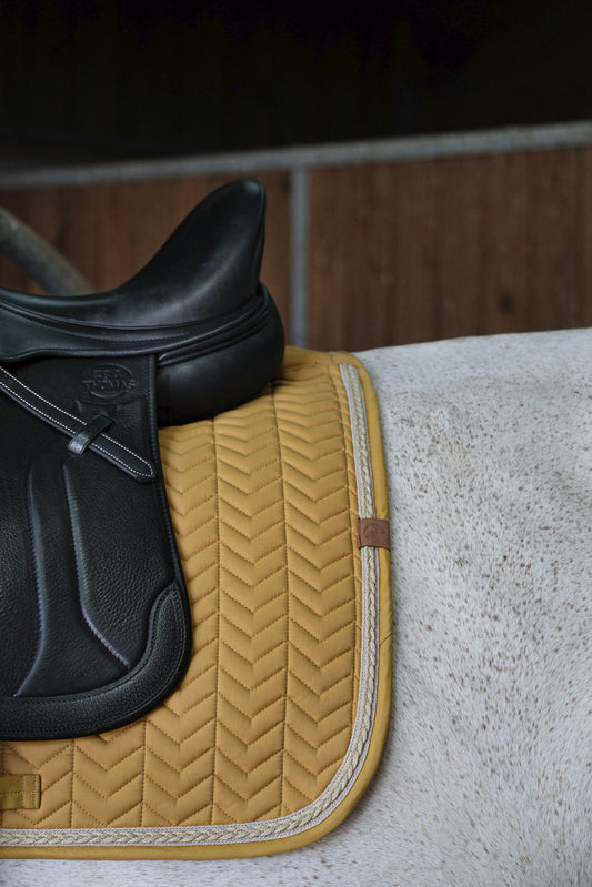 Tapis dressage Softy EQUITHEME moutarde