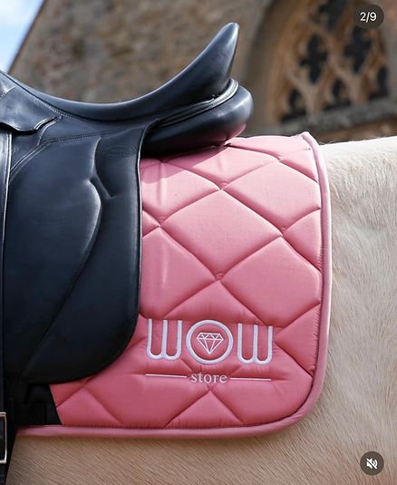 Tapis Horse Care WOW store rose clair