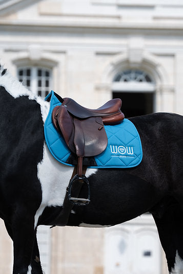 Tapis Horse Care WOW store bleu azur