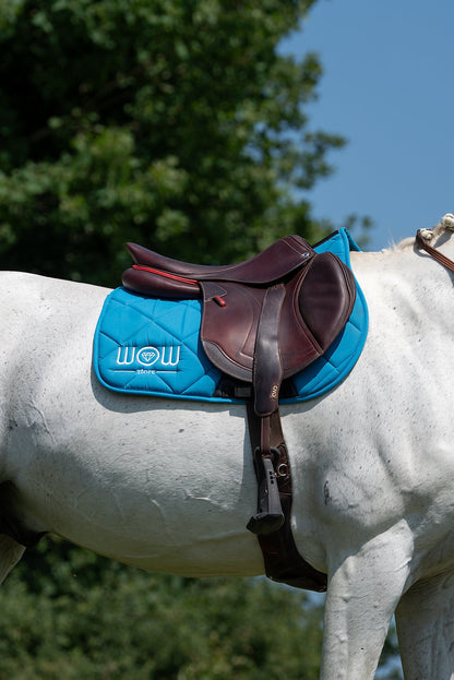 Tapis Horse Care WOW store bleu azur