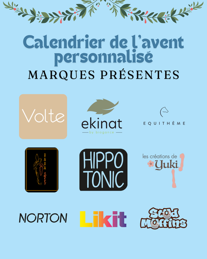 Calendrier de l'avent personnalisé