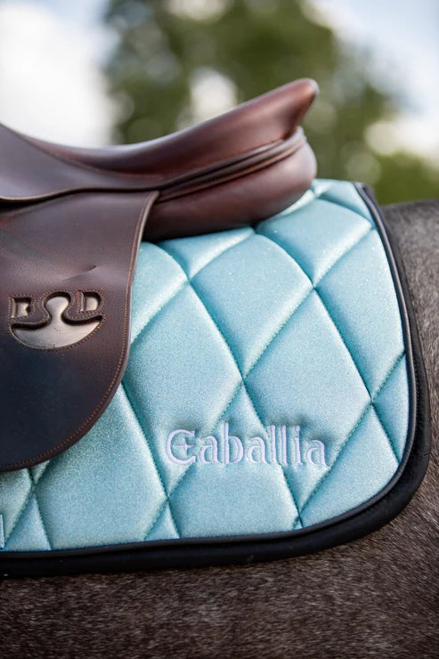 Tapis Glitter CABALLIA bleu clair