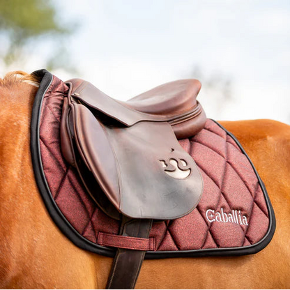 Tapis Glitter CABALLIA bordeaux