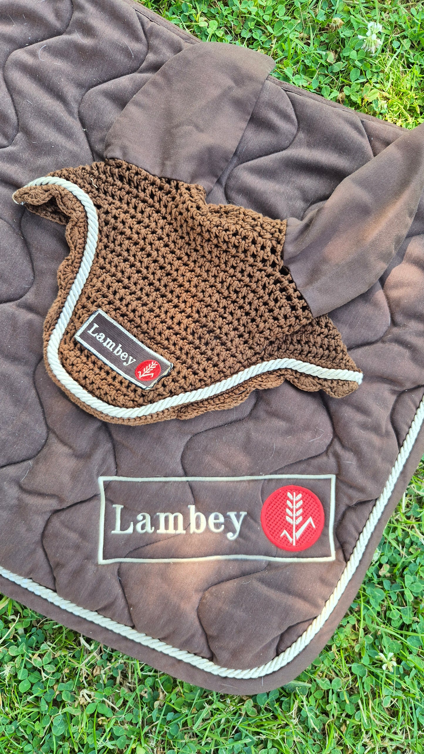 Occasion : Tapis + bonnet RG marron Lambey